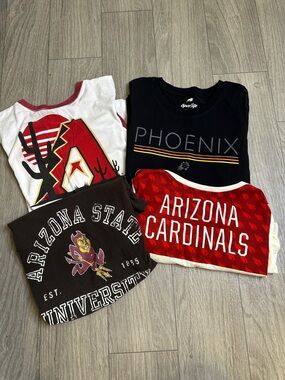 PHX AZ Sports Shirt Bundle S/M Suns Cardinals Diamondbacks ASU